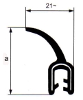 Guarnizioni con anima metallica con aletta - in PVC / gomma