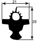 Extruded rubber DL series