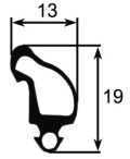 Extruded rubber DL series