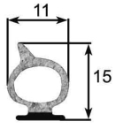 Extruded rubber DL series