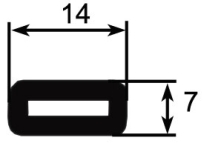 Extruded rubber DL series