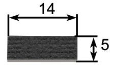 Extruded rubber DL series