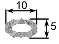 Extruded rubber DL series