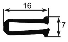 Extruded rubber DL series