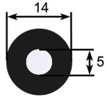 Extruded rubber DL series