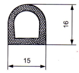 Extruded rubber DL series