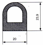 Extruded rubber DL series