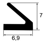 Extruded rubber DL series